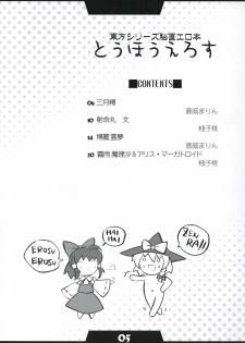 (Koiiro Magic) [Mirabilien Fabrik, LemonMaiden (Aoi Marin, Yuzu Momo)] Touhou Eros (Touhou Project) - page 4