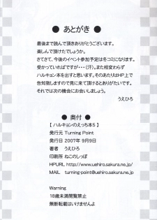 [Turning Point (Uehiro)] Harukyon no Ecchi Hon 5 (The Melancholy of Haruhi Suzumiya) - page 25