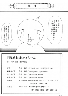 (C60) [System Speculation (Imai Youki)] Mezamereba Itsumo Hitori (Neon Genesis Evangelion) - page 21