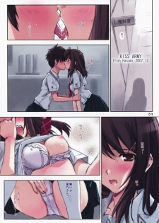 (C73) [Happy Paranoia, Shikkokuno J.P.S. (Wanashiro Giovanna, Hasumi Elan)] ...to be ''kissin' you (KiMiKiSS) - page 4