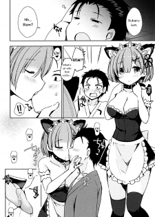 (C93) [moriQ (Mori Airi)] Shall I make Rem-nyan go Nyan Nyan? | Rem-nyan to Nyannyan Suru? (Re:Zero kara Hajimeru Isekai Seikatsu) [English] [EHCOVE] - page 7