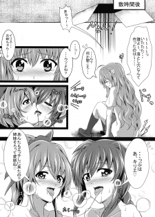 (C96) [Kinpika Moyou (eNu)] Amitie vs Iris ga Chinko Ecchi Battle! (Mahou Shoujo Lyrical Nanoha) - page 21