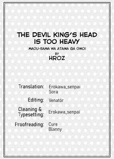 [Hroz] Maou-sama wa Atama ga Omoi. | The Devil King's Head Is Too Heavy. [English] - page 14