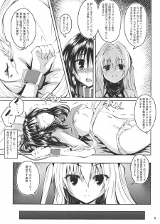 (C97) [Yoru no Benkyoukai (Fumihiro)] Kousoku Sareta Mikan ga Choukyou Game Clear o Ganbaru Hanashi (To LOVE-Ru) - page 8