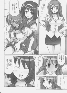 (C70) [Poyopacho (UmiUshi)] Poyopacho DESHO (The Melancholy of Haruhi Suzumiya) - page 7