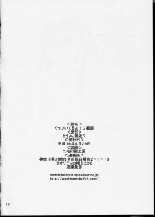 (CR35) [Douyo, saikin? (Toufu Majin)] Kuttsuiteruyo? Washinren - page 17