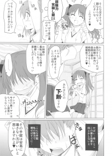 (C77) [Shikitenshi (Shironeko Sanbou)] Toaru Hinnyuu no Naichichi Hon (Toaru Kagaku no Railgun) - page 9