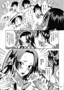 [Kurione-sha (YU-RI)] Yokujou Rensa ~Hebihime ver.~ (One Piece) - page 12
