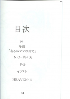 (C69) [Heisei Chachamaru Dou (NO Chachamaru)] Tsuyutare Ikiritatsu Haha no Kowabari | Mother's Hard On - page 4