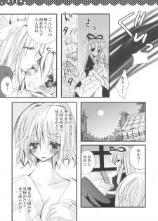 (C76) [Poniteke Zoku (Hashimo Yuki)] Majo no Utsukushii Yuujou no Hanashi -Youmu no Yakumo Yukari Kujo Nikki- (Touhou Project) [2nd Edition 2009-08-30] - page 11