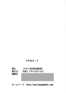 (CR37) [Studio KIMIGABUCHI (Kimimaru)] Negimaru! 3 (Mahou Sensei Negima!) - page 38
