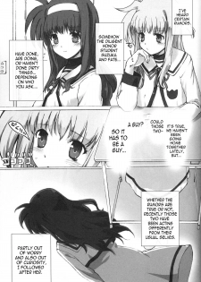 (C73) [Basutei Shower (Katsurai Yoshiaki)] SCHOOL GIRL -Fate Suzuka Arisa Gakuen Choukyou Bon- (Mahou Shoujo Lyrical Nanoha) [English] =LWB= - page 5