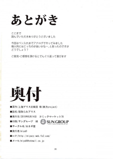(C78) [Shironegiya (miya9)] Netorare Alice (Touhou Project) [English] - page 30