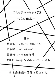 (C78) [Suzume no Baiman (suzu-560)] Paru Nemu Kan (Touhou Project) - page 26