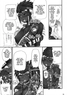 (C74) [Arsenothelus (Rebis)] Wagamama Oujo no Hunter dai Renzoku Shuryou! (Monster Hunter) [English] - page 12