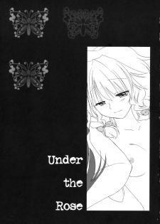 (C78) [DOORS, UA (sakura, Teramoto Kaoru)] Under the Rose (Touhou Project) - page 3
