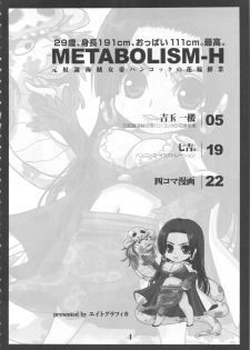 (C78) [8graphica (Yoshitama Ichirou)] Metabolism-H Moto Dorei Kaizoku Jotei Hancock no Hanayome Shiyugyou (One Piece) - page 3