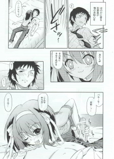 (SC46) [GUST (Harukaze Soyogu)] Sasa no Ha Haruhi to Kouichi Kyon. (Suzumiya Haruhi no Yuuutsu [The Melancholy of Haruhi Suzumiya]) - page 6