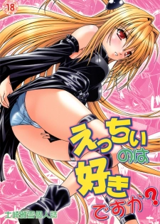 (COMIC1☆2) [Studio Wallaby (Shizaki Masayuki)] Ecchii no wa Suki Desu ka? (To LOVE-Ru) - page 1