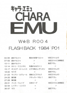 (C74) [Dakimakuma, Jingai Makyou Club (WING☆BIRD)] CHARA EMU W☆BR004 FLASH BACK1984 P01 (Various) - page 2