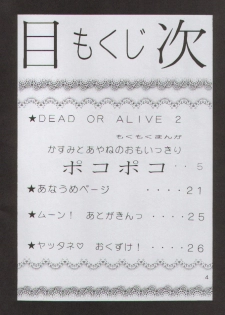 (C58) [Yabougumi (Kawamoto Hiroshi)] Yabou Yaki (Dead or Alive) - page 4