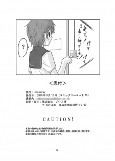 (C78) [crossray (Oomori Makoto)] AM 2:00 ALICE side (Heaven's Memo Pad) - page 29