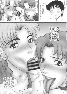 (C80) [PJ-1 (PJ-1)] Misato to Ritsuko Monzetsu Misoji Yuugi (Neon Genesis Evangelion) - page 14