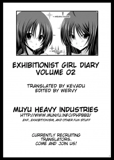 (C80) [valssu (Charu)] Roshutsu Shoujo Nikki 2 Satsume | Exhibitionist Girl Diary 2 [English] [Munyu] - page 41
