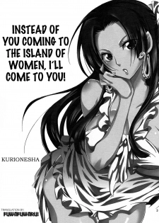 (C80) [Kurione-sha (YU-RI)] Nyougashima yori Warawa o Todoke ni Mairimasu! | Instead Of You Coming To The Island Of Women, I'll Come To You! (One Piece) [English] {doujin-moe.us} - page 2