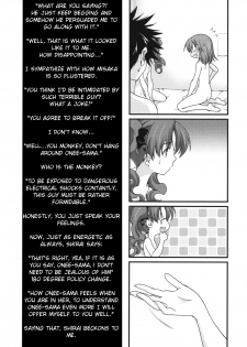 (COMIC1☆4) [Renai Mangaka (Naruse Hirofumi)] BIRIBIRI Syndrome (Toaru Majutsu no Index) [English] {ydwtt} - page 10