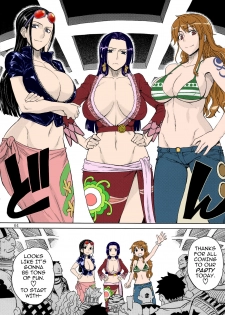 (C81) [Choujikuu Yousai Kachuusha (Denki Shougun)] MEROMERO GIRLS NEW WORLD (One Piece) [English] [darknight] [Decensored] [Colorized] - page 3