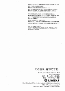 (CCTokyo129) [Ura Urethan (Akari Seisuke)] Sono Shoujou, Kaze desu ne. (Cardfight!! Vanguard) - page 27