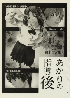 [WINGERinMIND (Masaoka Hironobu & Suzuki Tsuguyoshi)] Akari no Shidou Nochi (Hikaru No Go) - page 2
