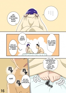 [Freehand Tamashii] Yome ga Hataraiteru Aida, Okaasan ga Suru Kubiwa. | While My Wife's Working, I'll Collar Her Mother [English] {AbaDe & Psyburn21} - page 15