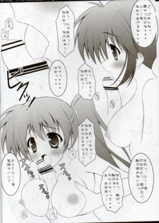 (C77) [Maho-Shinsengumi (Kouzuki Hajime)] Nanoha-san wa, Yuuko-chan ga Osuki!? (Mahou Shoujo Lyrical Nanoha) - page 9