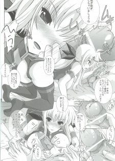 (C83) [Rivajima (Yajima Index)] Bokura wa Fate-san ga Chi*po wo Hanashitekurenai no ni Odoroita! (Mahou Shoujo Lyrical Nanoha) - page 7