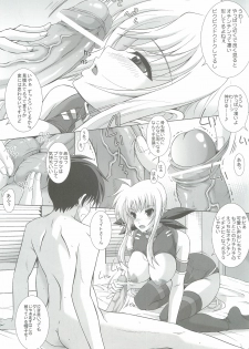 (C83) [Rivajima (Yajima Index)] Bokura wa Fate-san ga Chi*po wo Hanashitekurenai no ni Odoroita! (Mahou Shoujo Lyrical Nanoha) - page 6