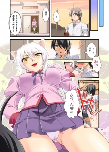 [Joukitei (Urase Shioji)] O-nashi Neko no Kyousou (Bakemonogatari) [Digital] - page 4