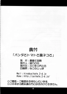 (C81) [Saihate-Kukan (Hino Hino)] Panda to Tomato to Kuroneko to - Panda & Tomato & Black Cat (Yuruyuri) - page 26
