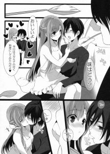 (C83) [ROYAL CROWN (Kisaragi Mizu)] Dokidoki Shinkon Seikatsu (Sword Art Online) - page 6