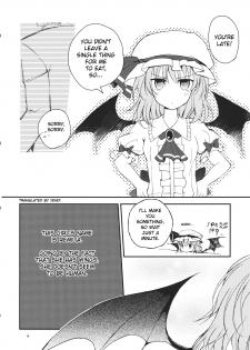 (Reitaisai 9) [Mikkamisaki (Nadzuka)] Remilia ga Genjitsukyou Iri | Remilia in My Hometown in Reality (Touhou Project) [English] [Yendi] - page 4