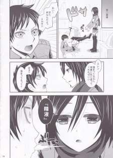 (C84) [little snow (Uonuma Yuu)] Shingeki no Mikasa (Shingeki no Kyojin) - page 4
