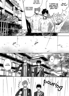 (Renai Jiyuugata! Natsu Honban) [mememery (hash)] Rainy Day (Free!) [English] [Rotten Scans + BangAqua] - page 4