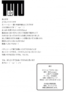 (C84) [Hiatari Ryoukou (Toudori)] TOTO 02 (Touhou Project) [English] - page 10