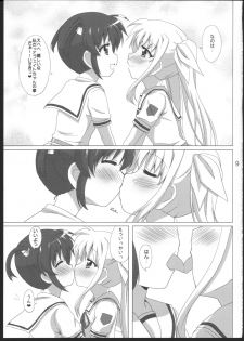 (C83) [Goberazzo (Mukaibi Aoi)] Onnanoko Doushi dakedo Ai sae Areba Kankeinai yo ne (Mahou Shoujo Lyrical Nanoha) - page 8