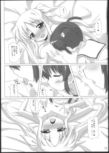 (C83) [Goberazzo (Mukaibi Aoi)] Onnanoko Doushi dakedo Ai sae Areba Kankeinai yo ne (Mahou Shoujo Lyrical Nanoha) - page 12