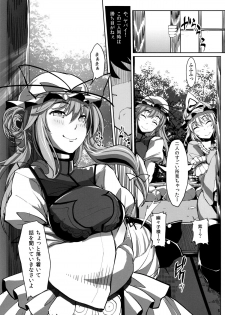 (C85) [Senkou Campanella (Haruhina Purple)] Gensoukyo Kouryaku Sakusen Yakumo Yukari Saigyouji Yuyuko Hen (Touhou Project) - page 4