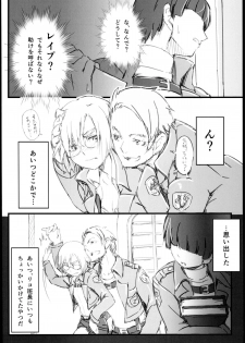 (C85) [Dasaku-ya(Izumi)kobo (Piro)] Riko no Genzai Koukai Fukanou na Jouhou (Shingeki no Kyojin) - page 6