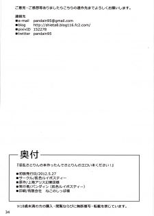 (Reitaisai 9) [Hadairo Rooibos Tea (Pandain)] Inran Satorin no Hon Tsukuttande Satorin no Eroi Hon Kudasai! (Touhou Project) - page 33