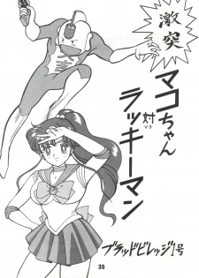 (C52) [Blood Company (B Village)] Blood Carnival (Nadesico, Evangelion, Midori no Makibao, Sailor Moon, Wedding Peach) - page 34